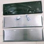 KODE W33G Tatakan Dudukan plat nomor mobil penjabat Dinas panjang 46cm tebal 4mili 1set 2pcs