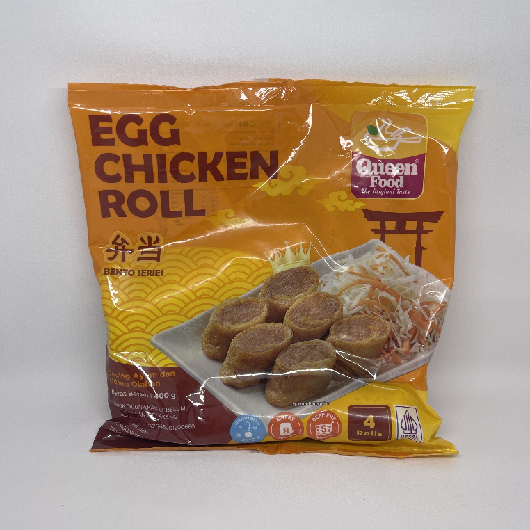 

QUEEN FOOD EGG CHICKEN ROLL / DAGING AYAM DAN UDANG OLAHAN 4 ROLL
