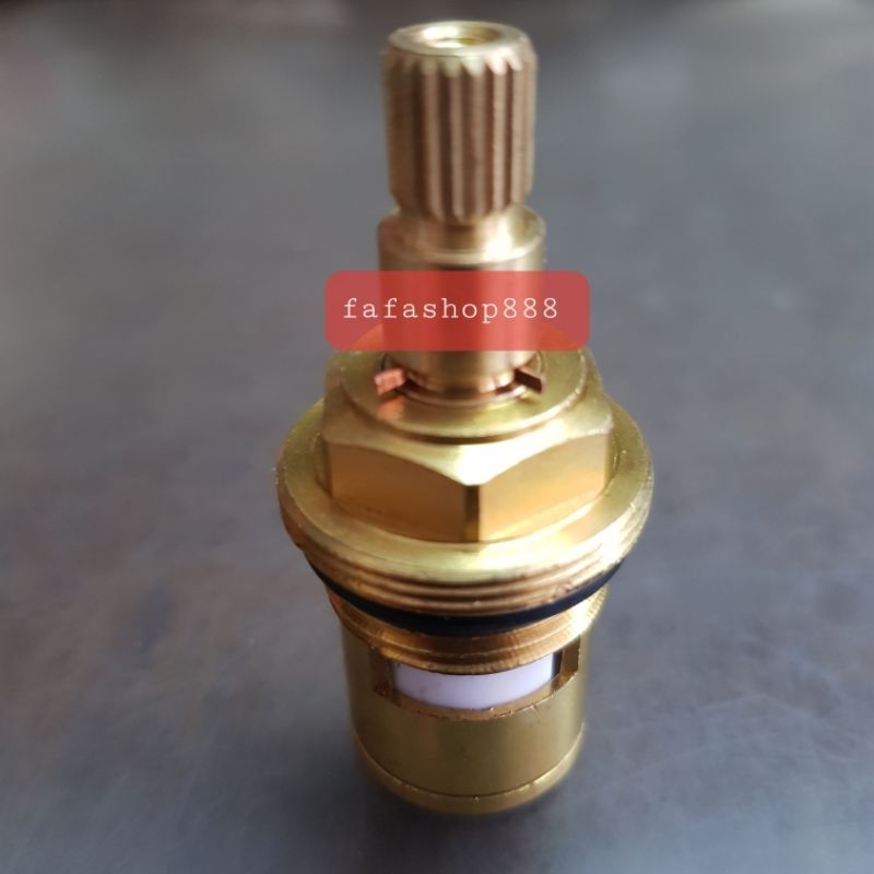Inti jantung kran/keran keramik besar bahan kuningan double drat / ulir ganda untuk sparepart kran t