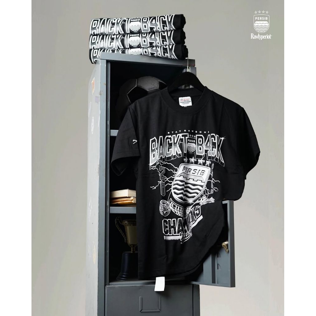 Persib X Rawtype Riot Tees Champ | Black