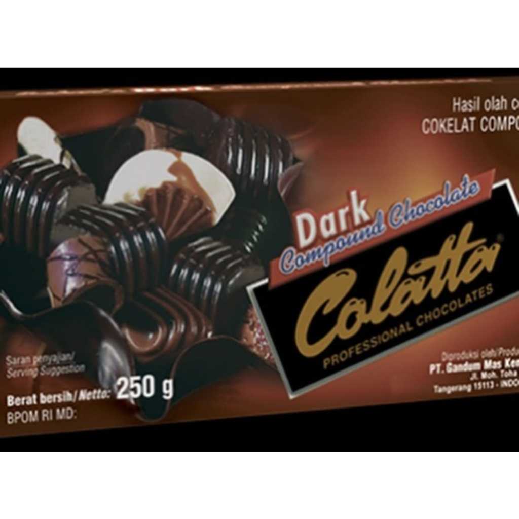 

cokelat colatta dark coumpound chocolate 250 gr