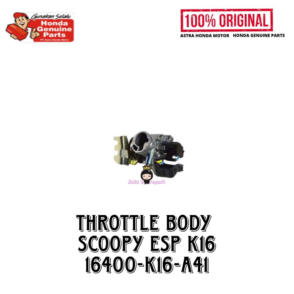 Throttle Body Honda Scoopy eSP K16 Original - 16400K16A41 - Throttle Body Scoopy eSP - Trotol Body S