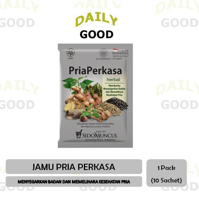 Jamu Pria Perkasa Sido Muncul 10's Herbal - Menambah Stamina Pria