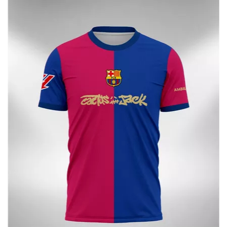 JERSEY BARCELONA X TRAVIS SCOTT CACTUS JACK EL CLASICO 2025 Full Printing