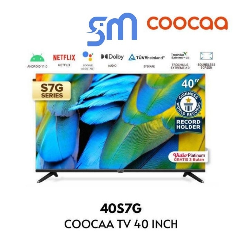 LED TV Coocaa 40S7G 40 inch Smart Android 11 Digital