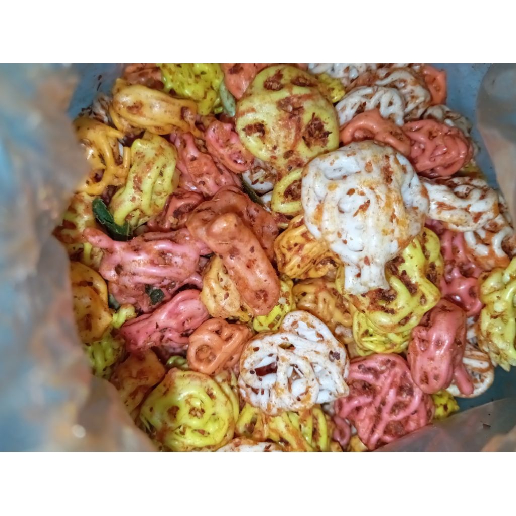 

Kerupuk Seblak Rafael Warna Warni 1 kg