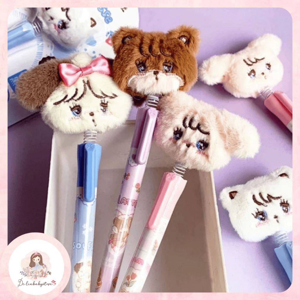 

Pena Mikko Original Joytop Kepala Goyang Gel Pen Pena Karakter Boneka Lucu - Alat tulis
