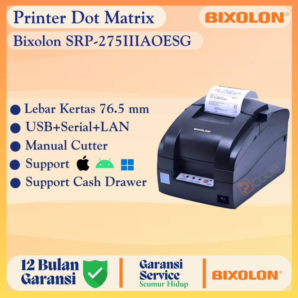 Printer Dot Matrix Bixolon SRP-275IIIAOESG