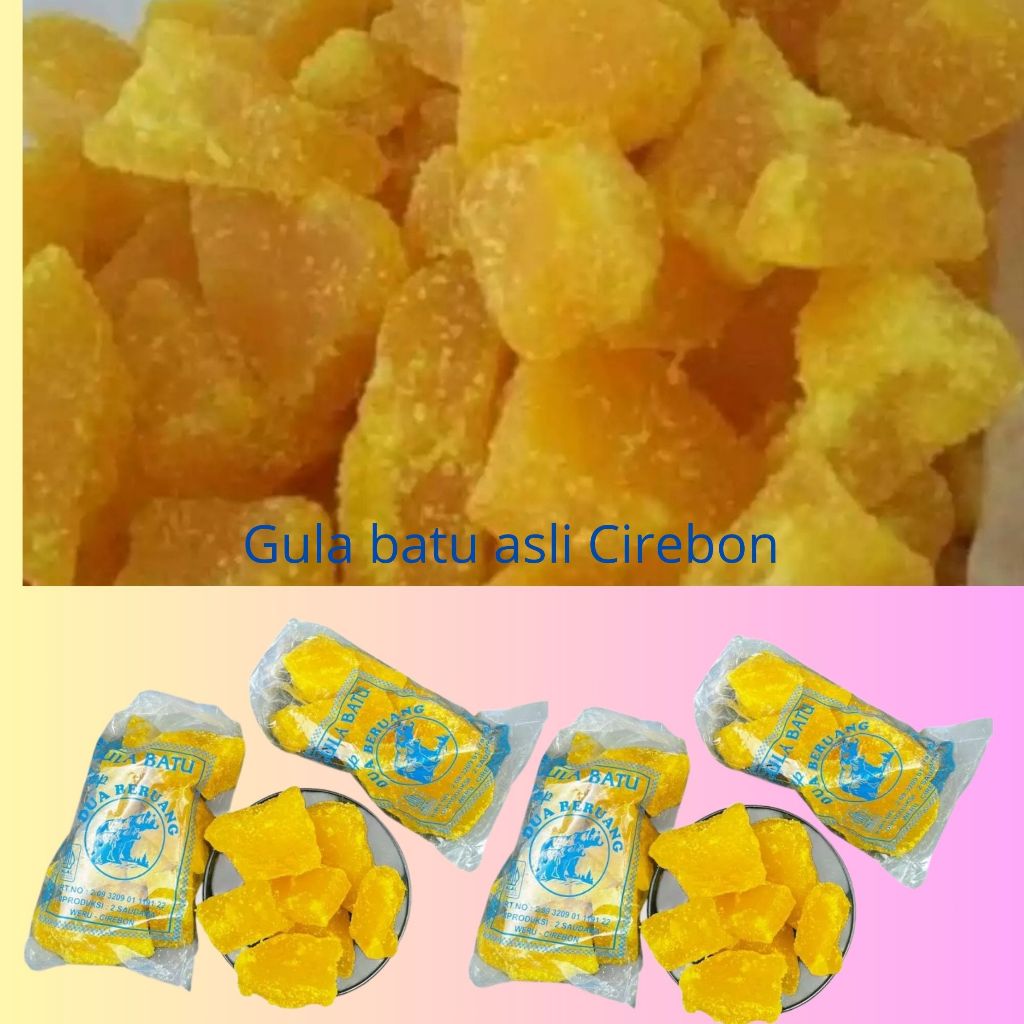 

Gula Batu Kuning Cap Dua Beruang 5kg/1kg Krosok asli cirebon cod