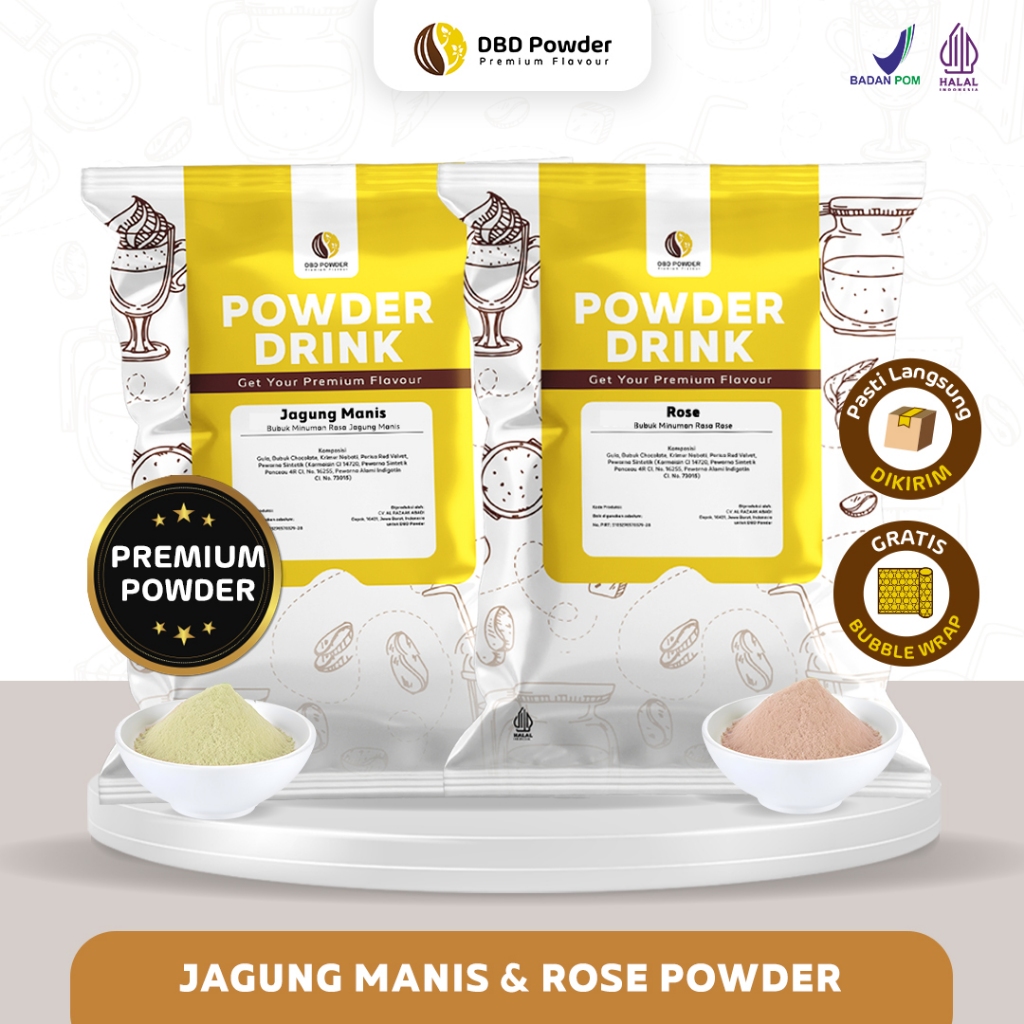 

Paket Bundling - Bubuk Minuman Jagung Manis + Bubuk Minuman Rose 1kg