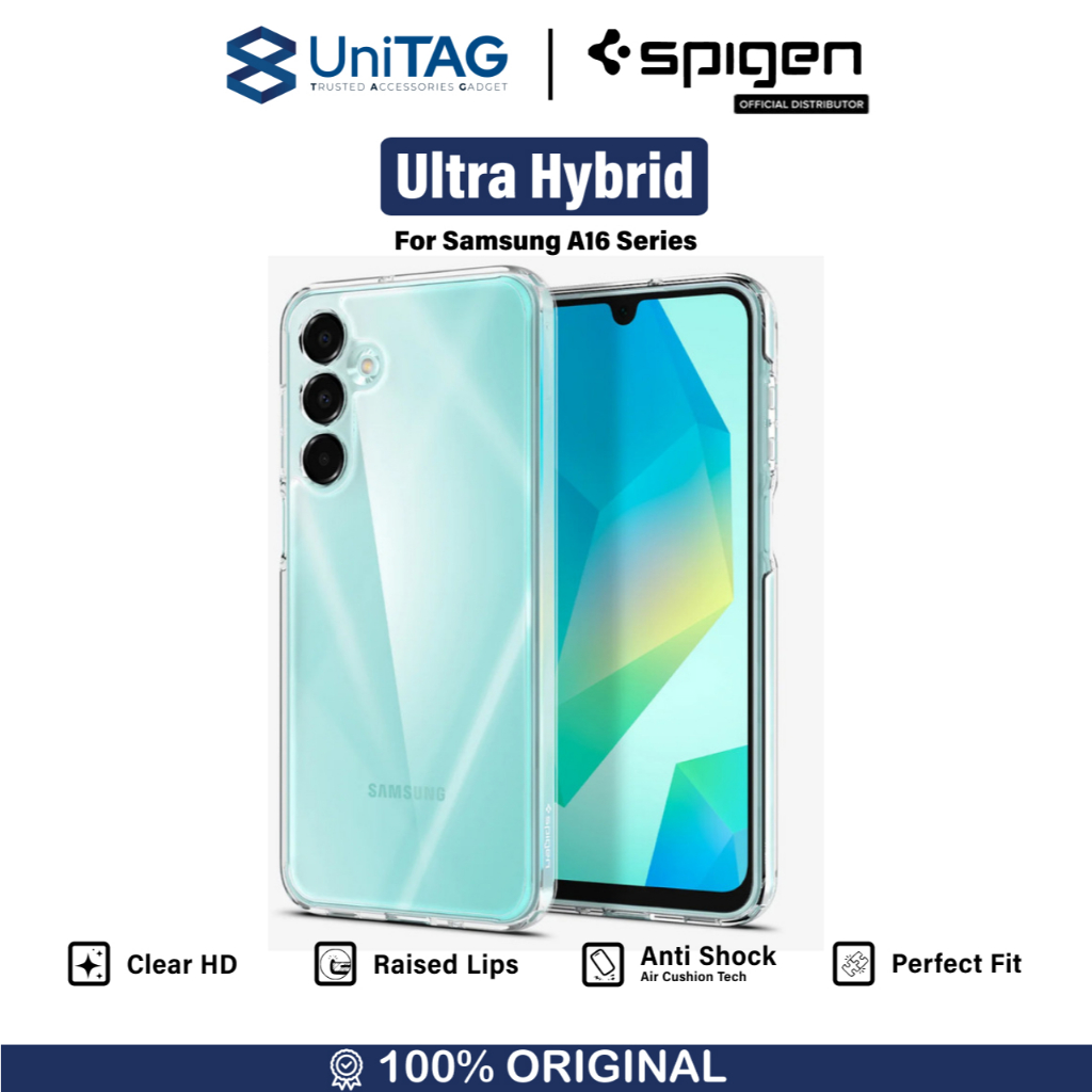 Case Samsung Galaxy A16 5G Spigen Ultra Hybrid Clear Slim Anti Scratch Crack Shock Slip Shockproof C