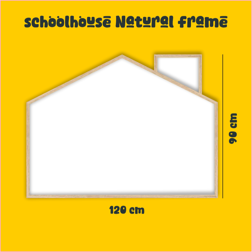 

Papan tulis - Color Magnetic Board (Schoolhouse) List Kayu - Cerobong Asap Chimney Ukuran Custom