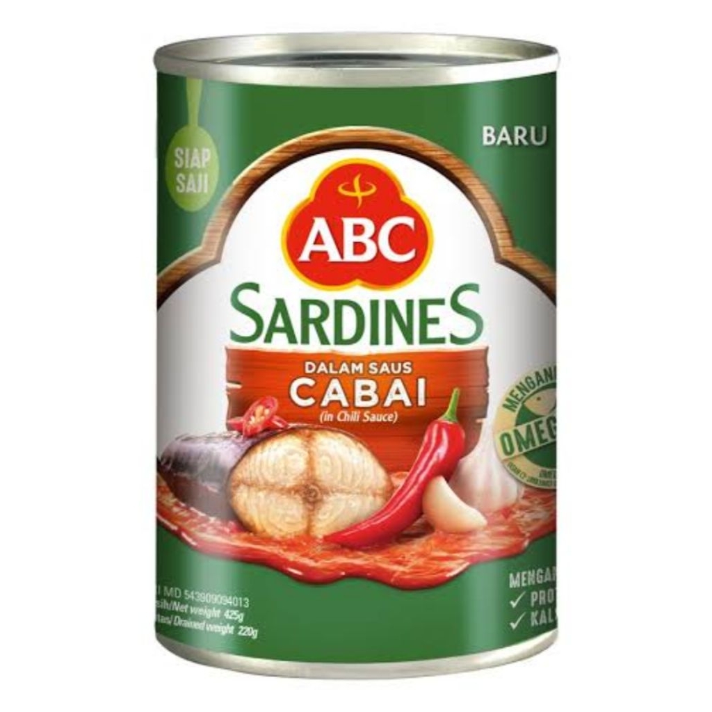 

SARDINES ABC CABAI SARDEN ABC CABAI UKURAN 155 GRAM | 300 GRAM