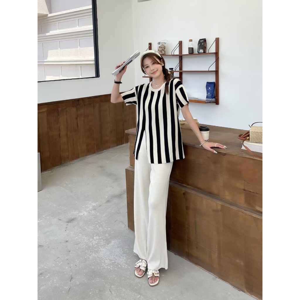 set celana Wanita knit  Midi PREMIUM IMPORT - Set piuri