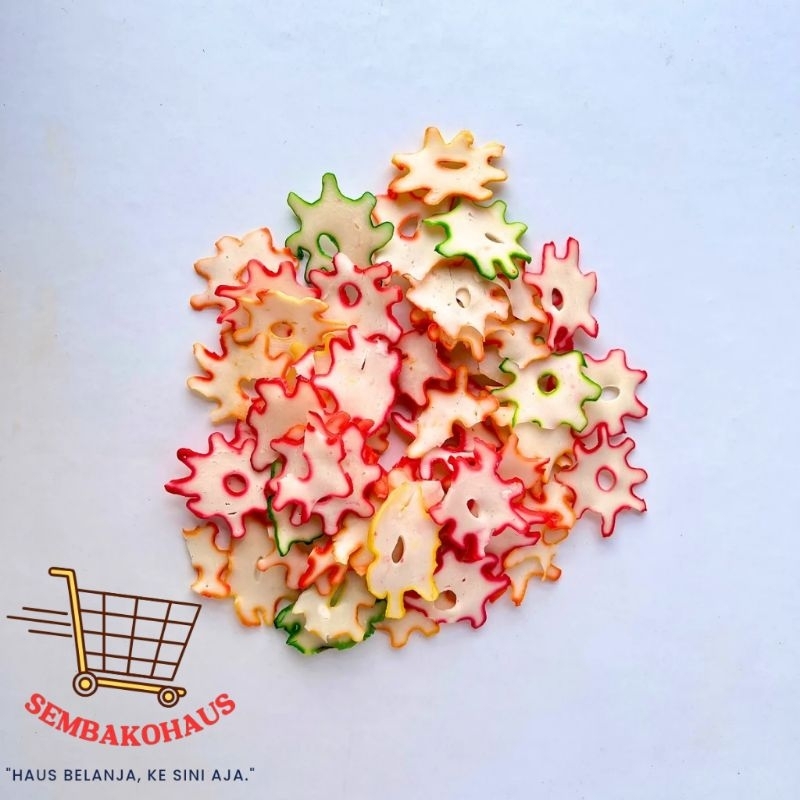 

Kerupuk Bunga Warna Warni Mentah