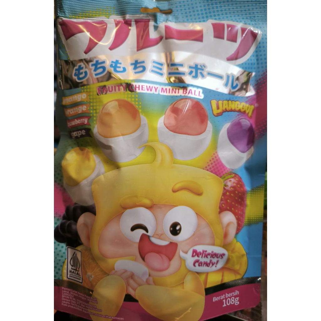 

LIANGGUI PERMEN FRUITY CHEWY MINI BALL 108 GRAM