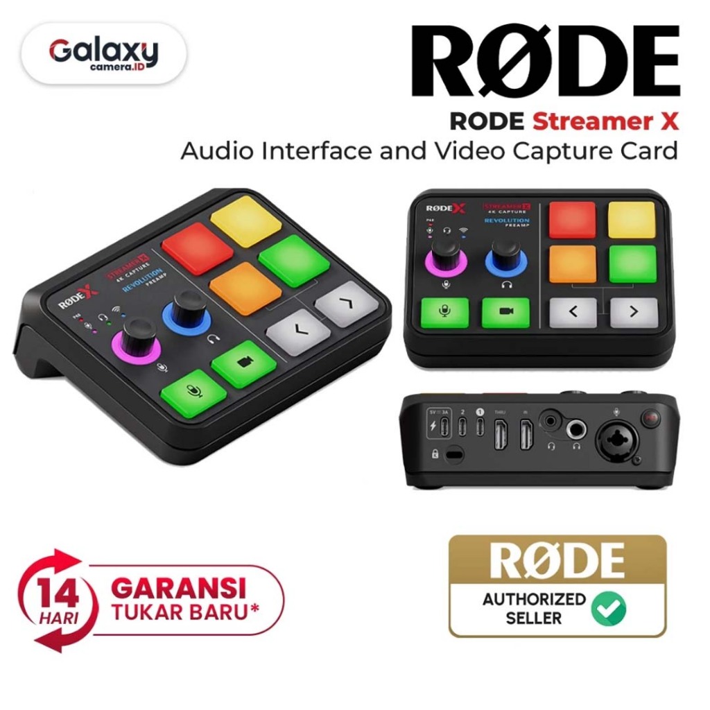 Rode X Streamer X Audio Interface & Video Capture Card Garansi Resmi