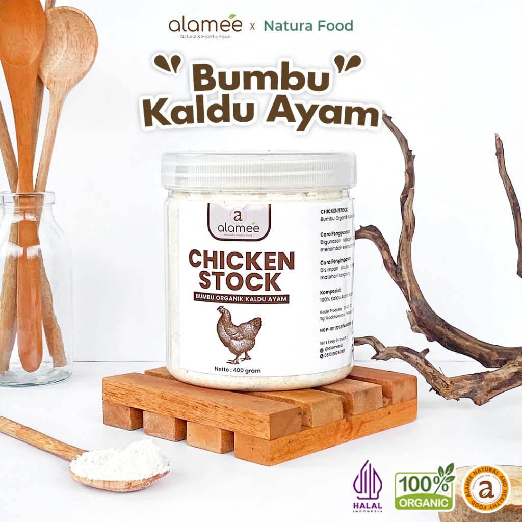 

ALAMEE Bumbu Kaldu Ayam Non MSG Chicken Powder Praktis Toples Spice Seasoning 400gr