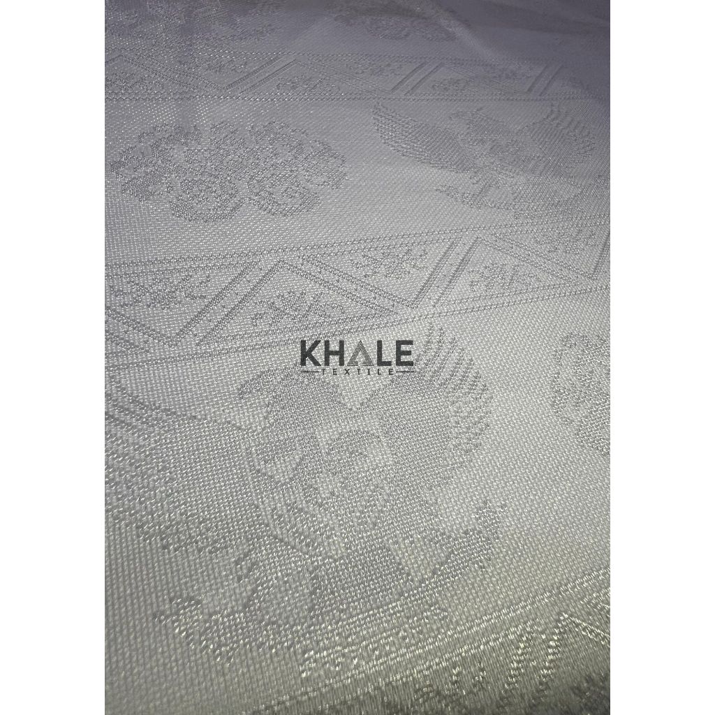 Kain Dryfit Jacquard Garuda Putih
