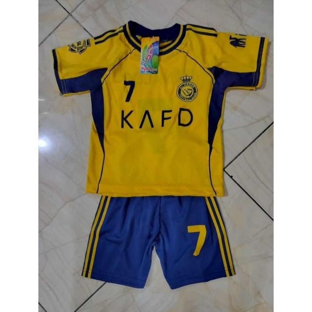 JERSEY ANAK AL NASSR KUNING/ JERSEY AL NASSRRR 2025/2026/ JERSEY AL NASSSRR TERBARU