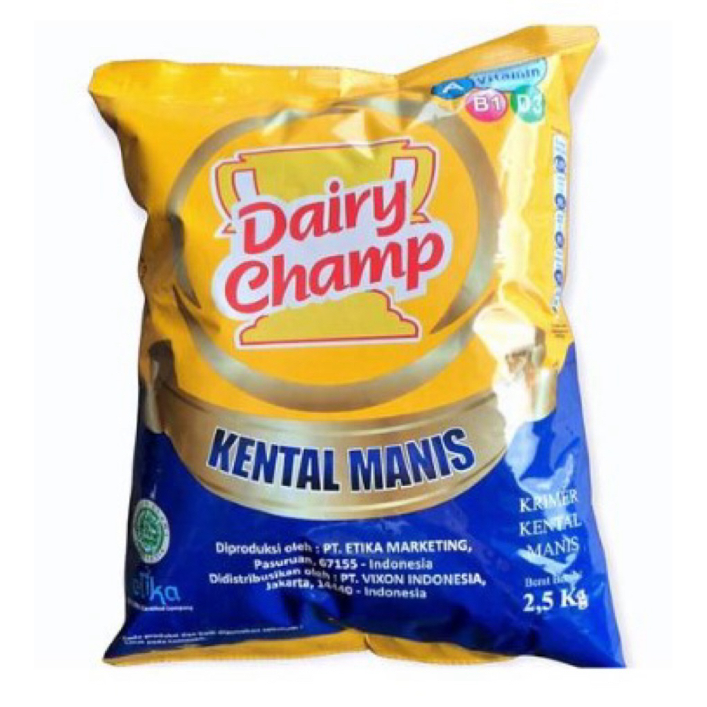 

Susu Krimer Kental Manis Dairy Champ 2.5 kg