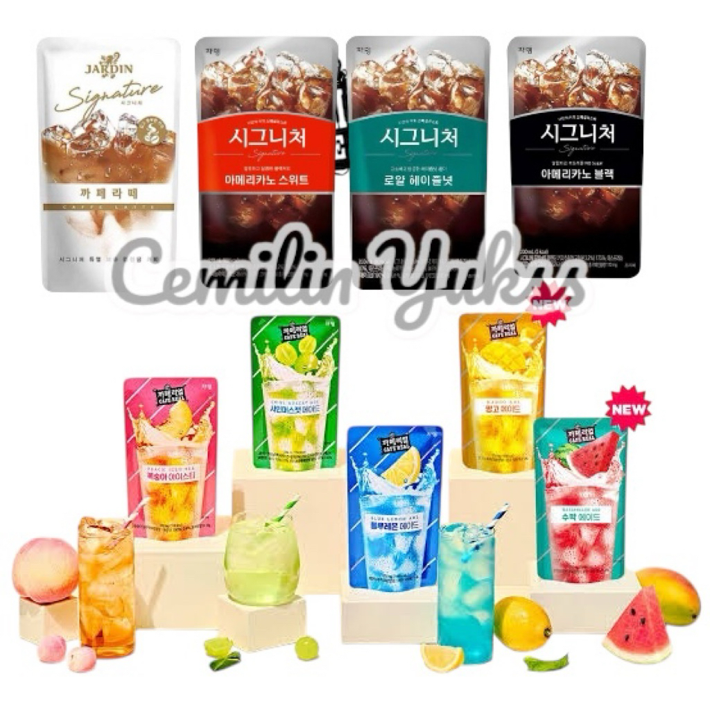 

Jardin Coffee Pouch Korean Pouch Drink Signature Coffee Americano Jardin Iced Peach Tea