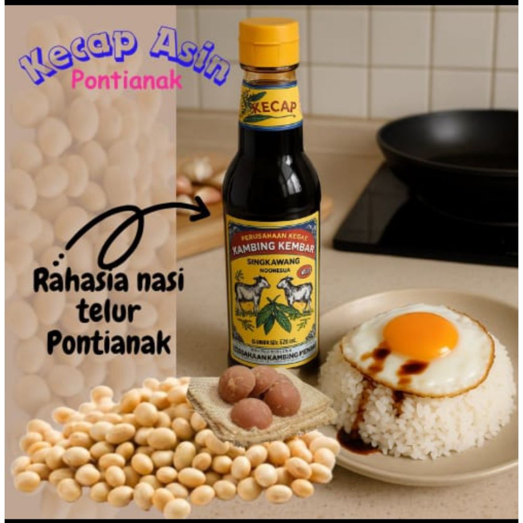 

Kecap asin Kalimantan/kecap asin Pontianak/kecap asin cap kambing dua/kecap asin