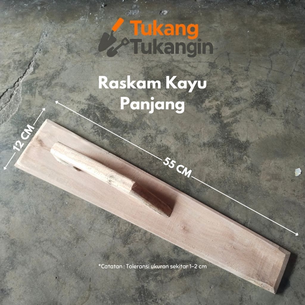 Raskam Kayu Panjang / Alat Perata Plesteran 55 cm