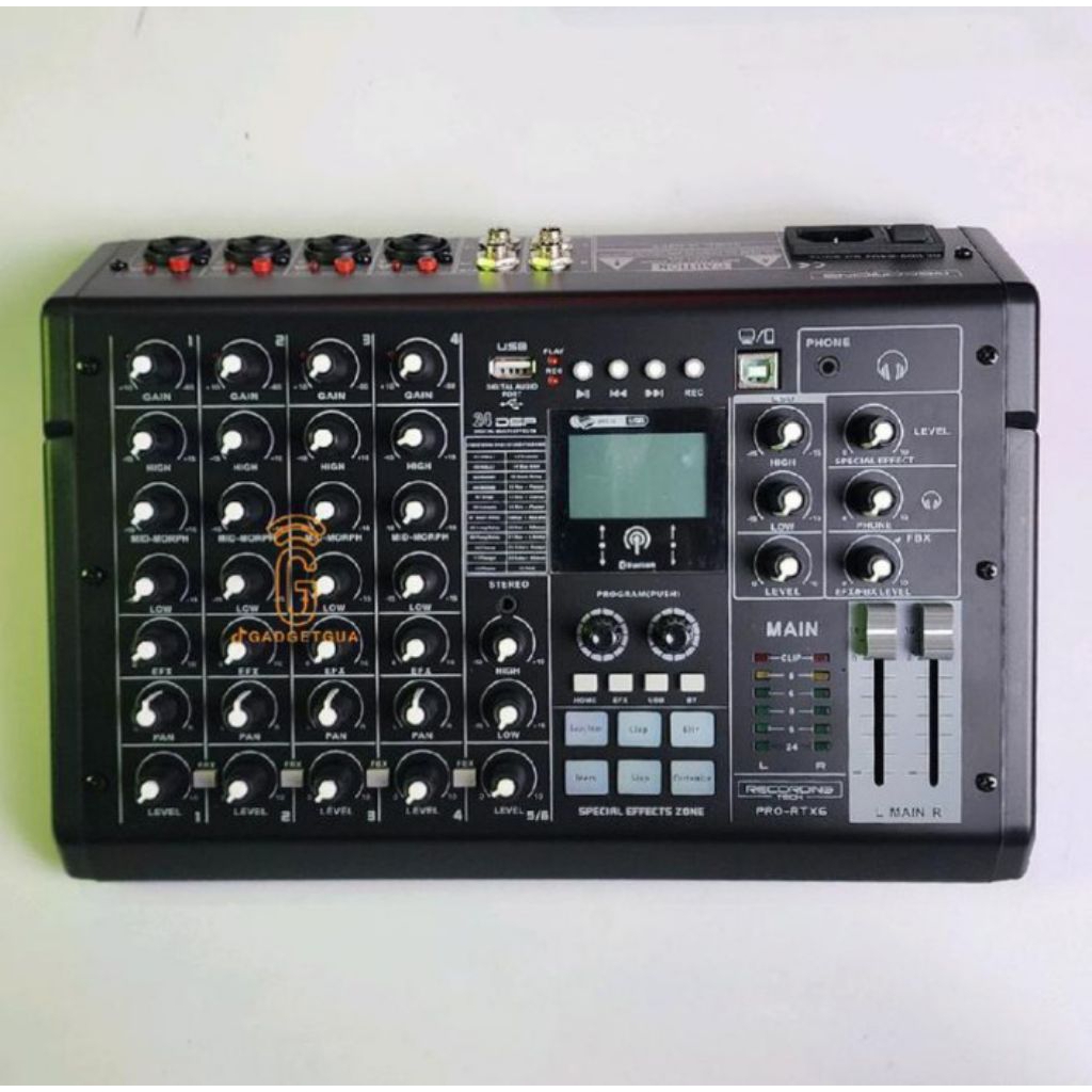 AUDIO MIXER RECORDING TECH PRO RTX 6