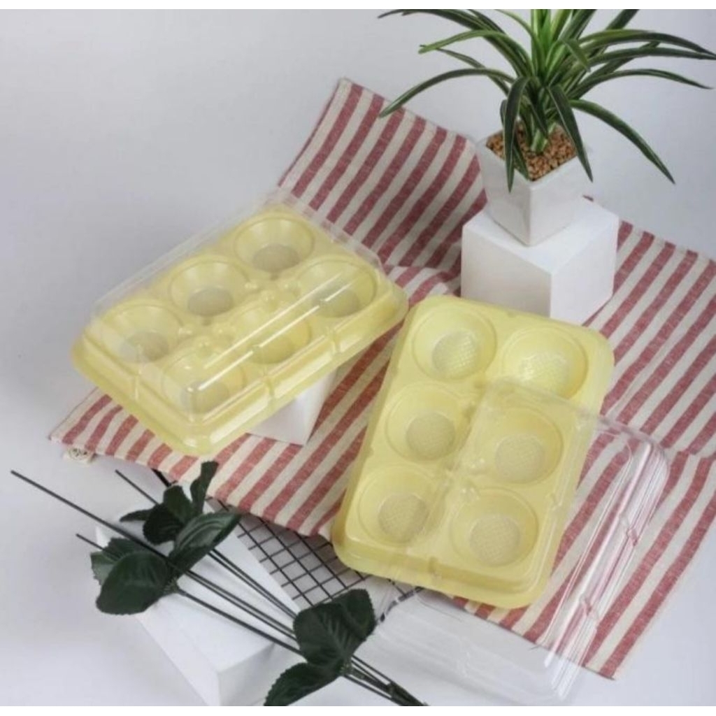 Mika tray nampan pie 6lubang isi 25pcs per pack MP6 MP-6 MP 6 lobang lubang pie tart susu mochi daif
