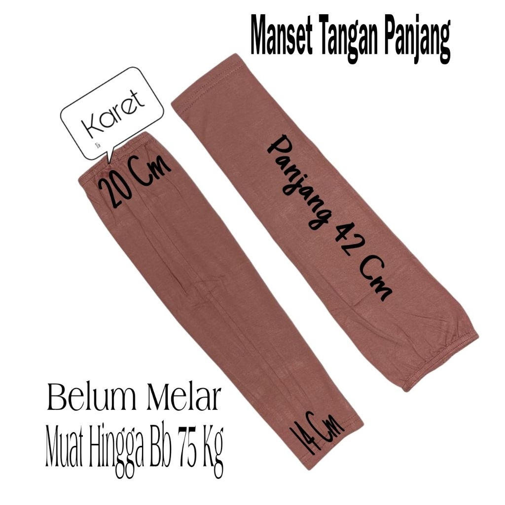 Manset Tangan Panjang Polos Pria Wanita Deker Tangan Unisex