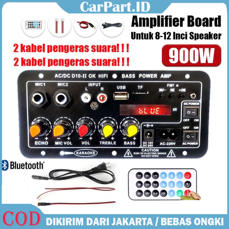 [Model terbaru] COD D10 / D30 900W Amplifier board Tampilan digital Power amplifier board Untuk 8-12