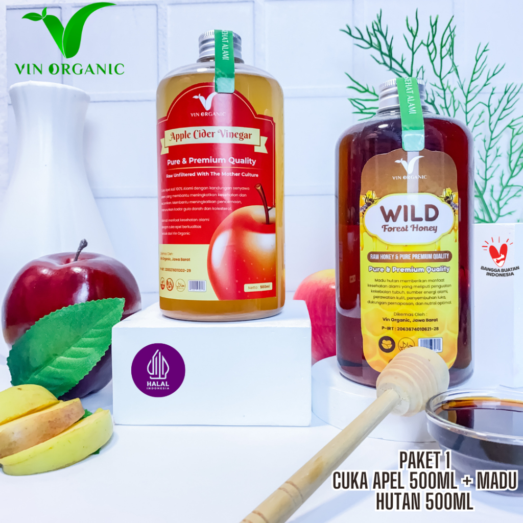 

VIN ORGANIC Paket Hemat 1 Madu Hutan 500ml & Cuka Apel 500ml