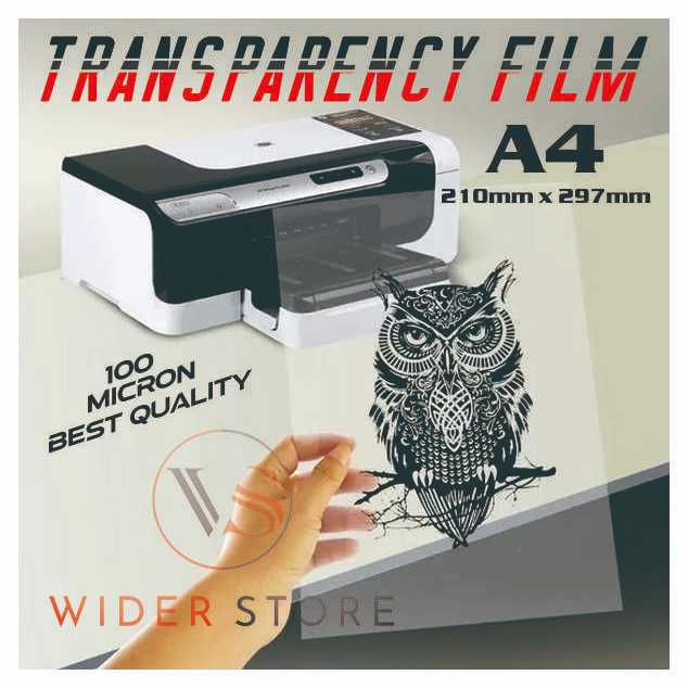 

Clear Pet FIlm Transparency Film A4 210mm x 297mm