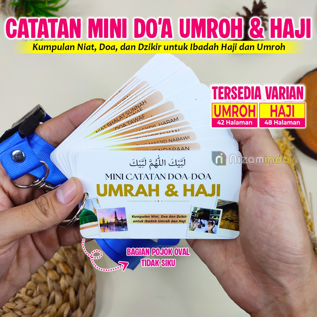 

Catatan Doa untuk Dibawah Haji dan Umroh / Bacaan Doa Dzikir Umrah dan Haji / Mini Nota Haji dan Umrah Ringkas / Nota Mini Haji dan Umroh / Kartu Doa-Doa Panduan Haji / Catatan Doa Haji dan Umroh / Catatan Doa saat Umroh