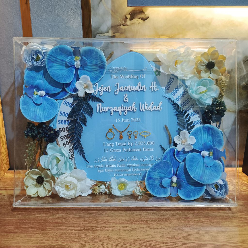 MAHAR AKRILIK BOX - MAHAR WEDDING AESTHETIC - MAHAR FRAME