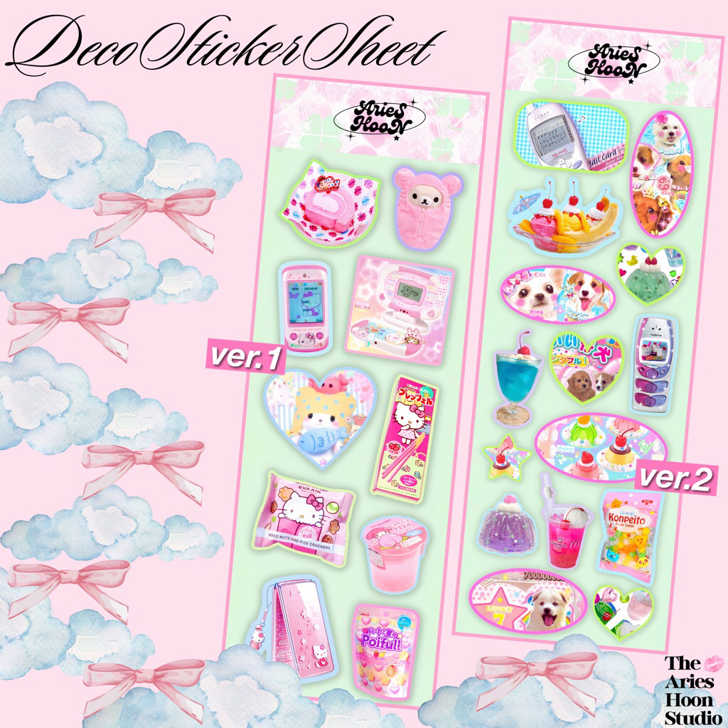 

•arieshoon• Kawaii Core deco sticker