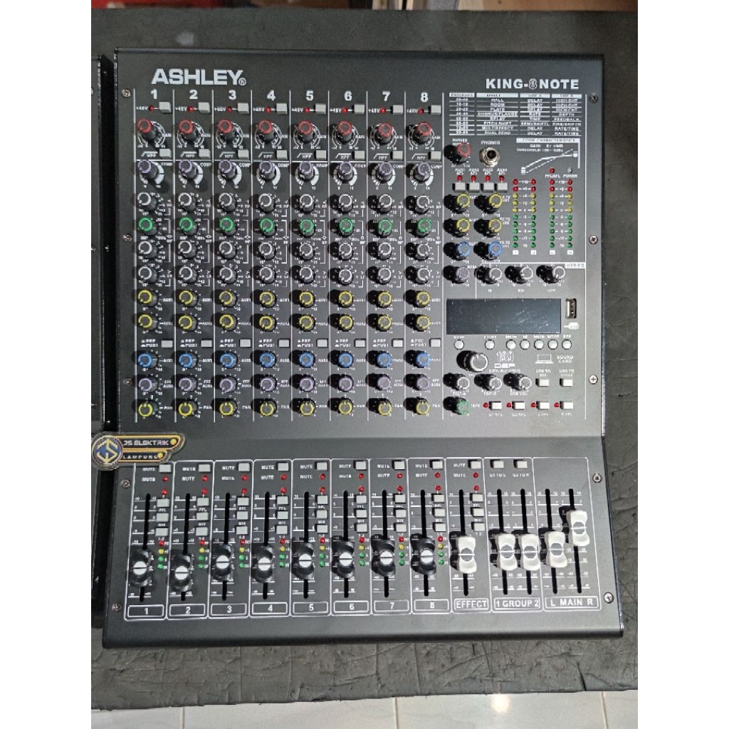 Mixer Ashley 8ch KING - 8 NOTE / mixer Ashley king note 8