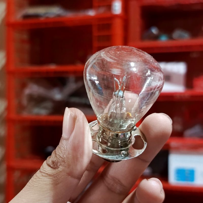 (16M) BOHLAM LAMPU DEPAN RX KING 12V 35W MURASAKI Bolam Lampu Depan Motor RX King 12 Volt 35 Watt Mu
