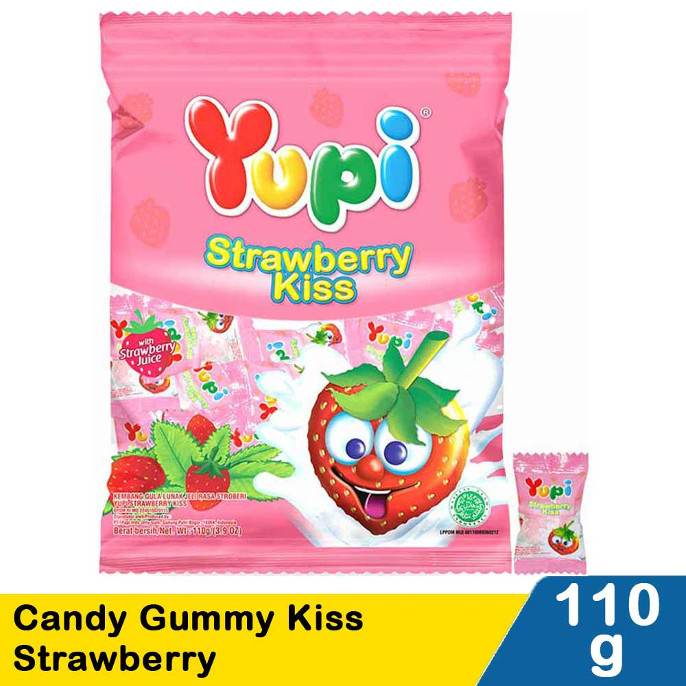 

YUPI CANDY GUMMY KISS STRAWBERRY PCK 110g