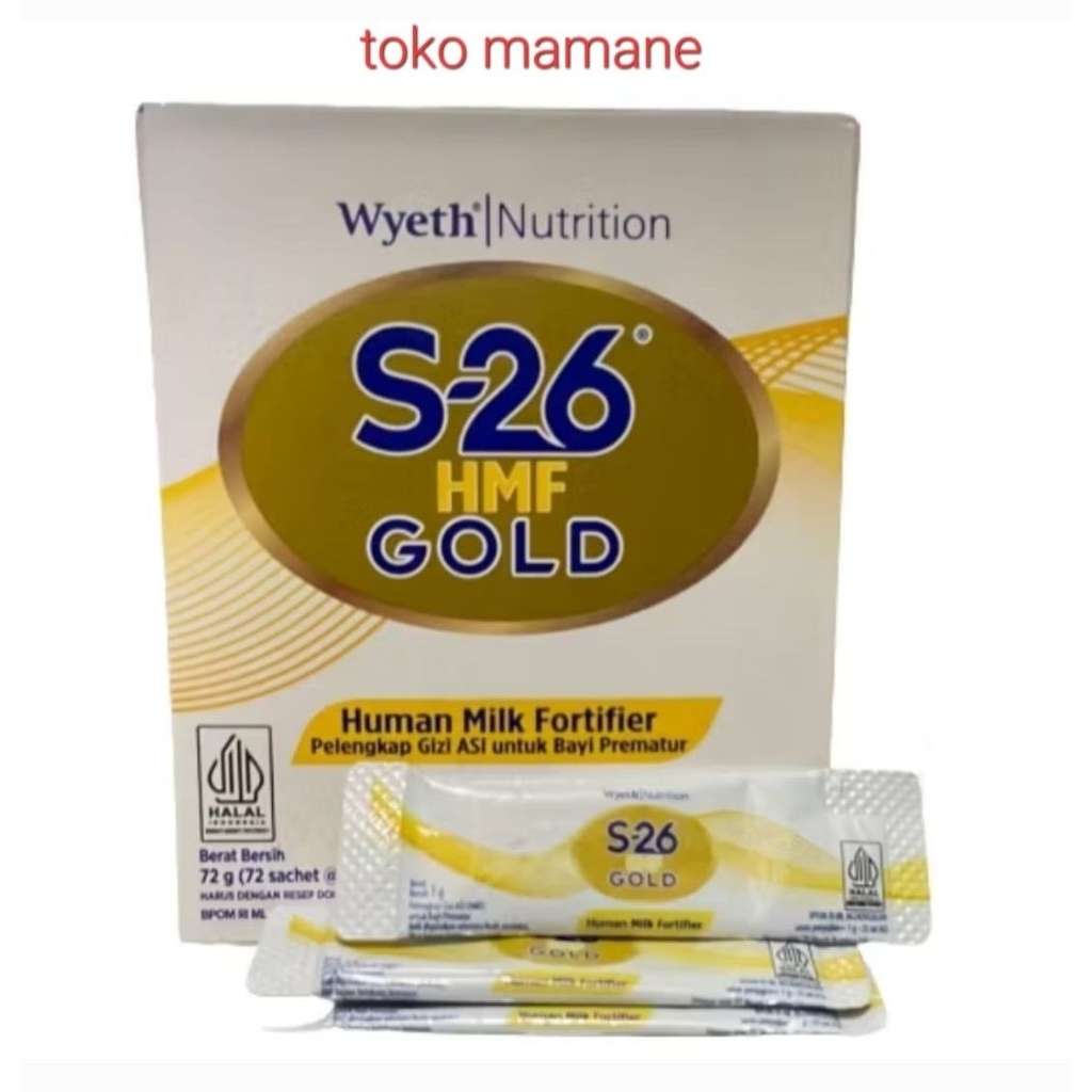 S26 HMF Gold Human Milk Fortifier BOX isi 72 sachet