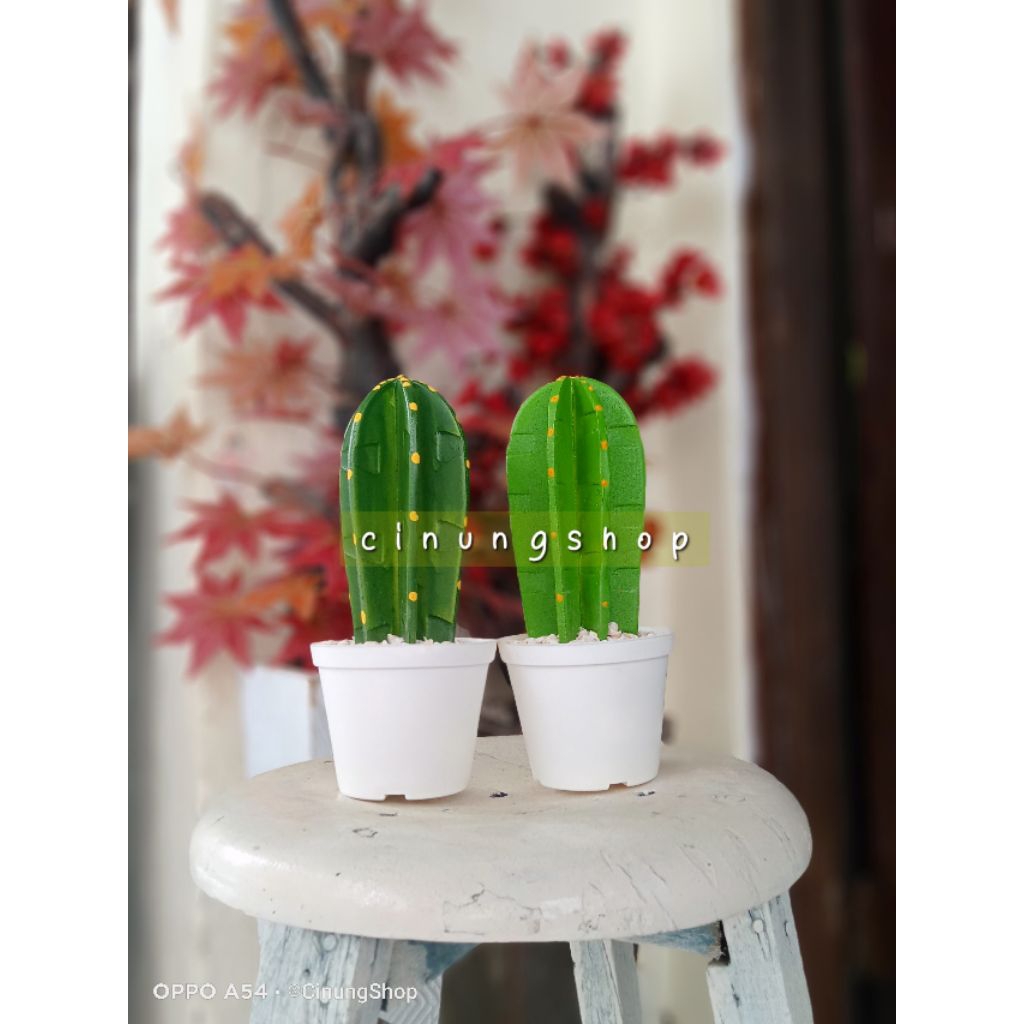 COD/bunga kaktus koboi artificial /bunga plastik grosir/dekorasi/shabby