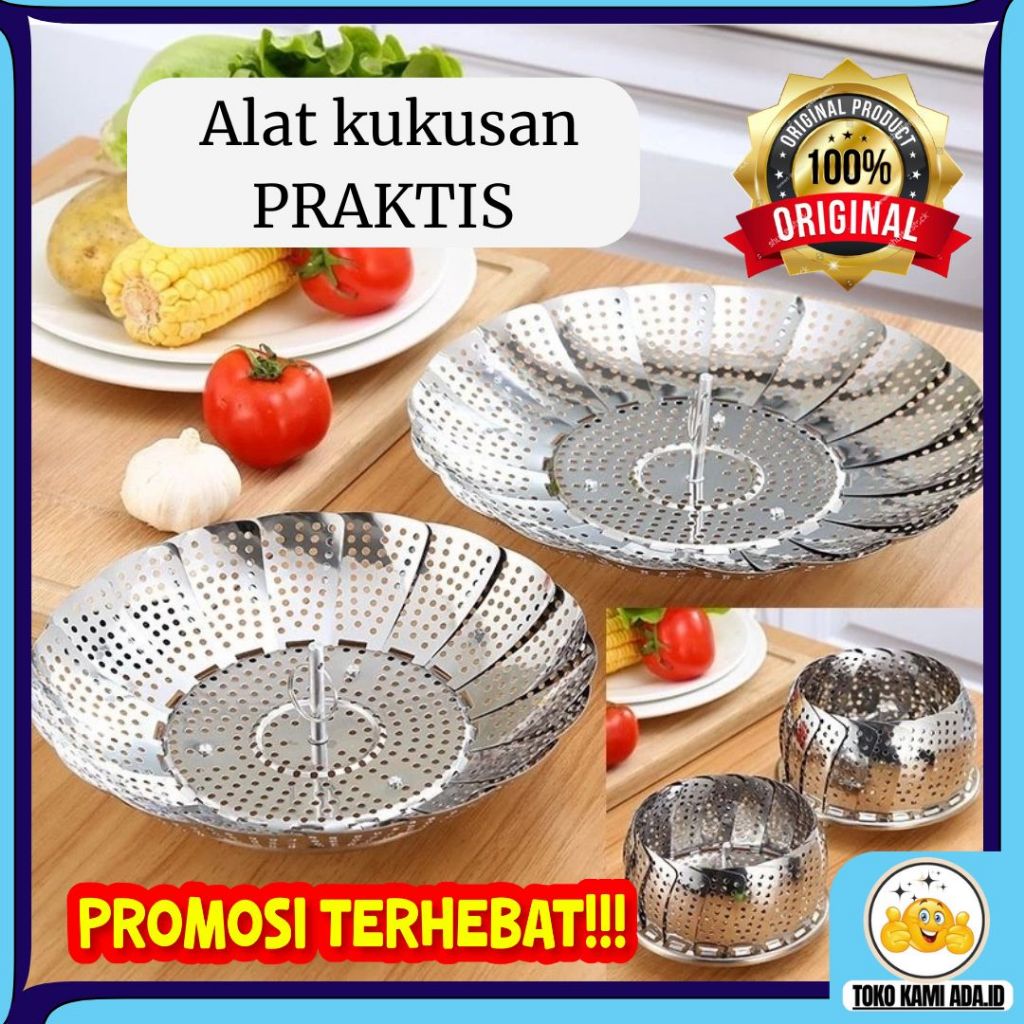 STEAMER Flexible Stainless Alat Kukusan / Kukusan Lipat