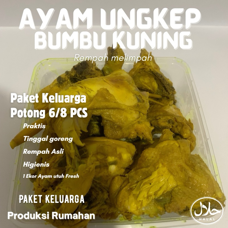 

ayam ungkep bumbu kuning 1 ekor frozen food lengkuas