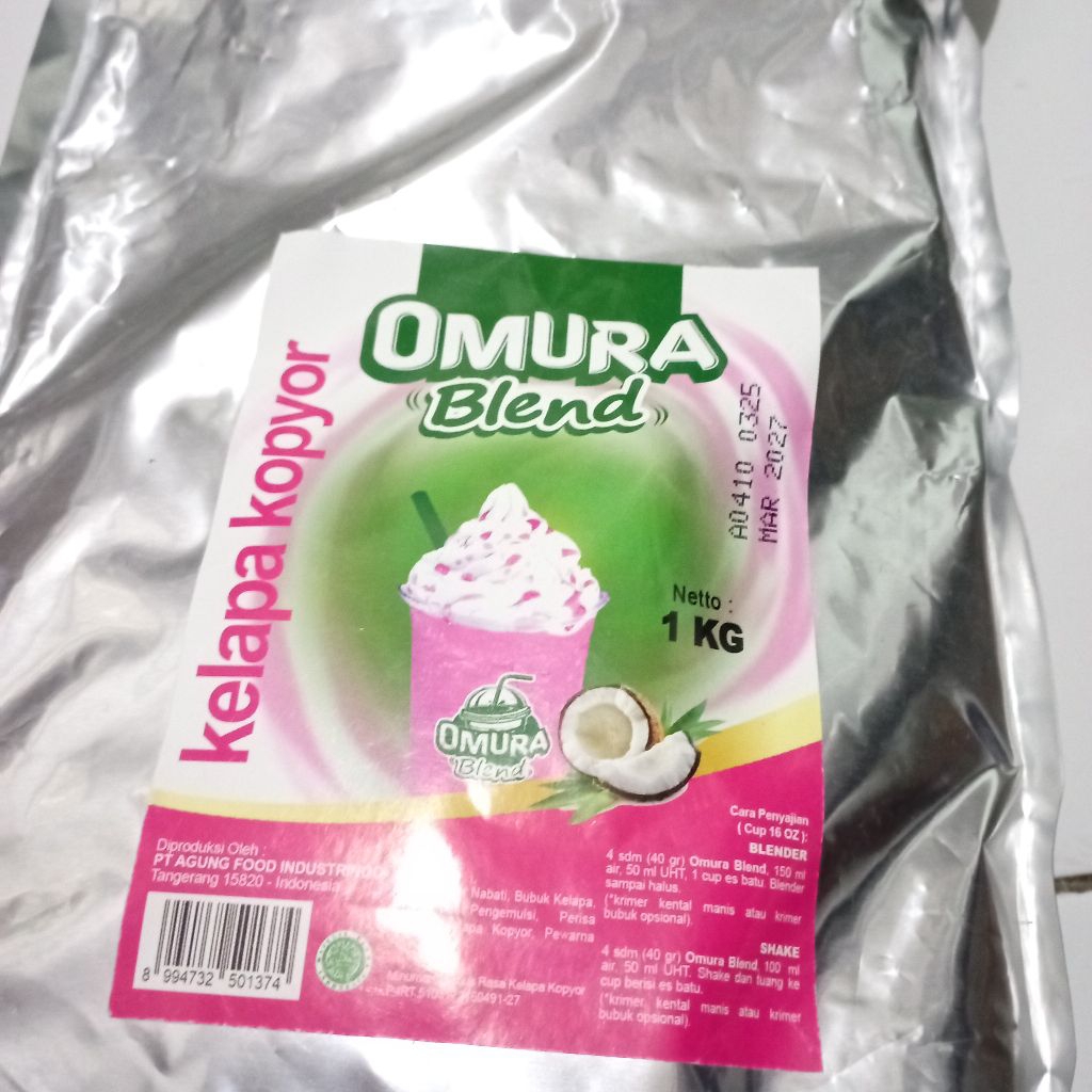 

OMURA 1KG Blend Bubuk Minuman Premium Rasa Es Doger / Kelapa Powder Drink 1 Kg Omura Powder