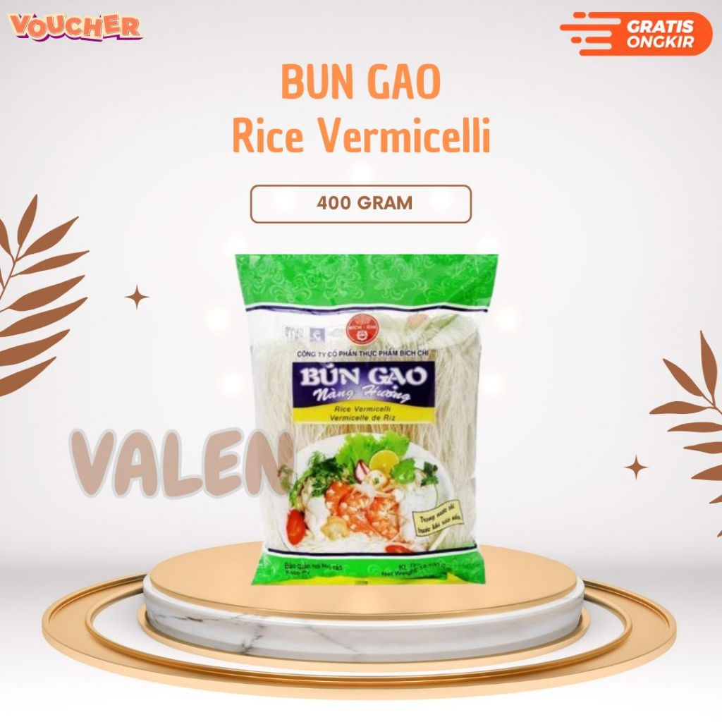 

Bun Gao Rice Vermicelli Bun Gao Bihun Kering Vietnam 400 Gr