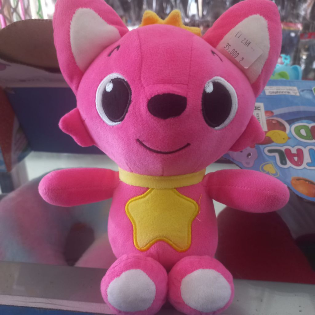 boneka rubah pink