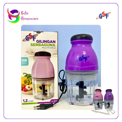 GSF Blender/Chopper Kapsul Multifungsi 1,2L G-4077  Pink/Ungu