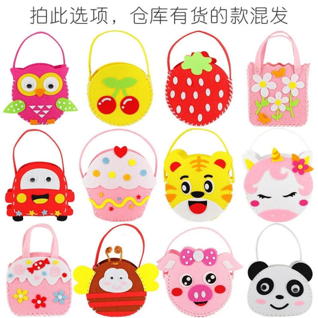 DIY TAS FLANEL / Tas dari Flanel / Mainan DIY Tas Flanel