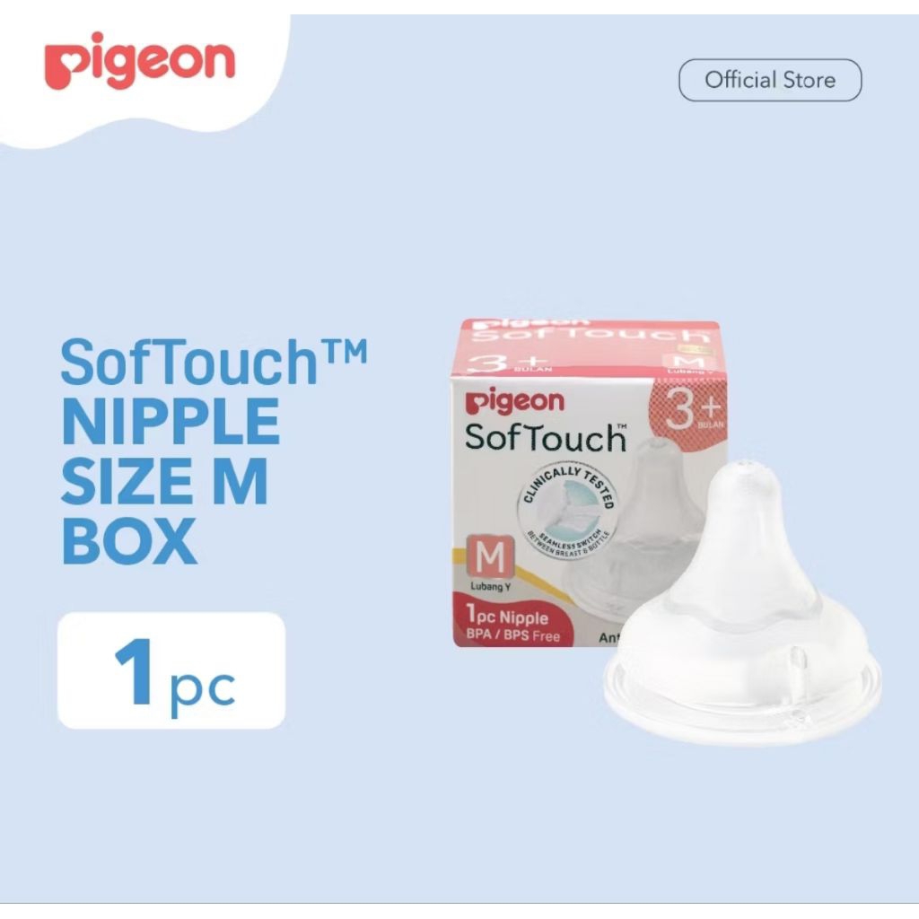 Dot/Dot Pigeon/Pigeon Soft Touch Plus Nipple 1pcs Box S, L, M, LL, LLL/Pigeon